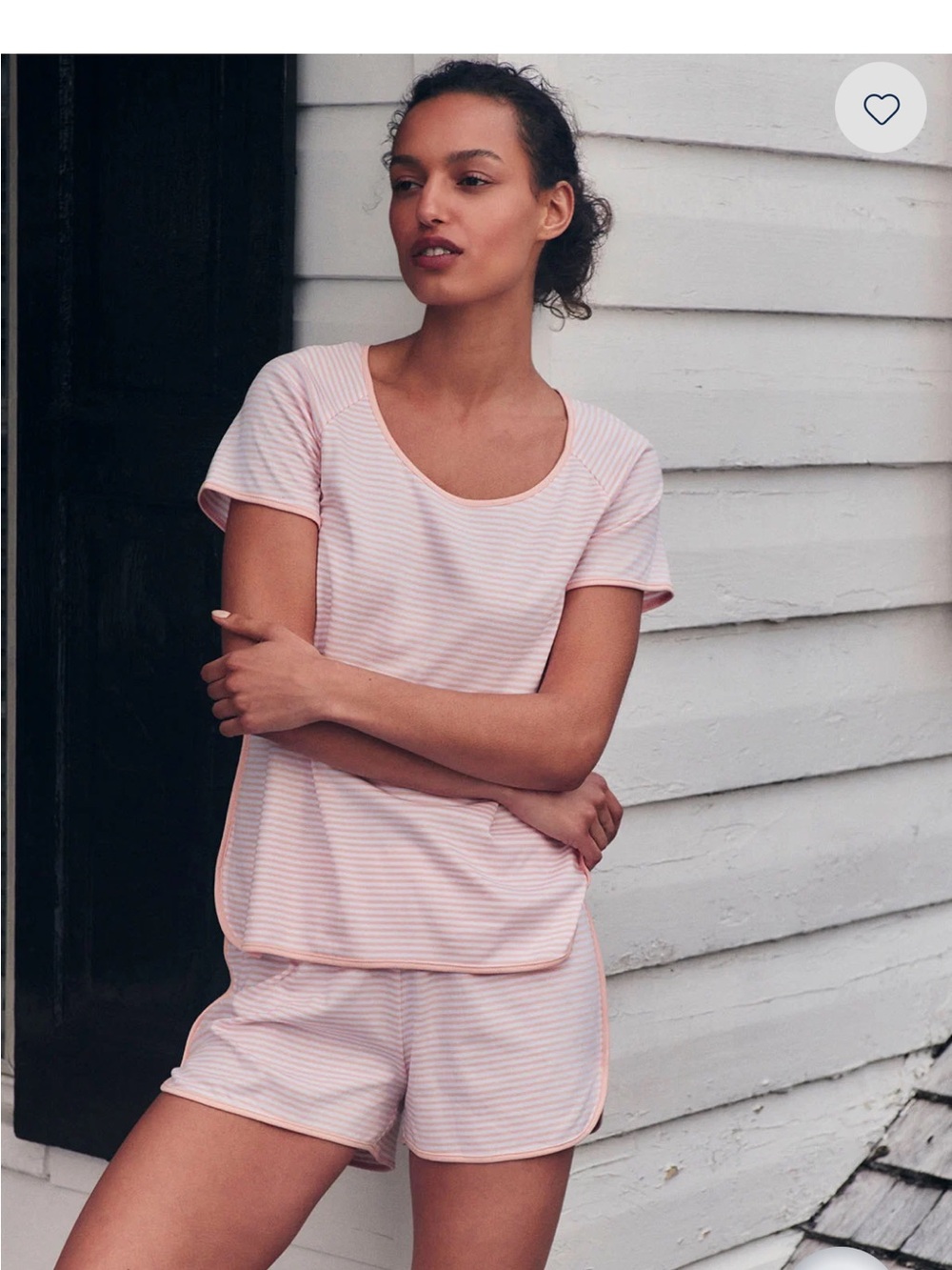 Lake Women’s Pink Striped Short Pajama Set